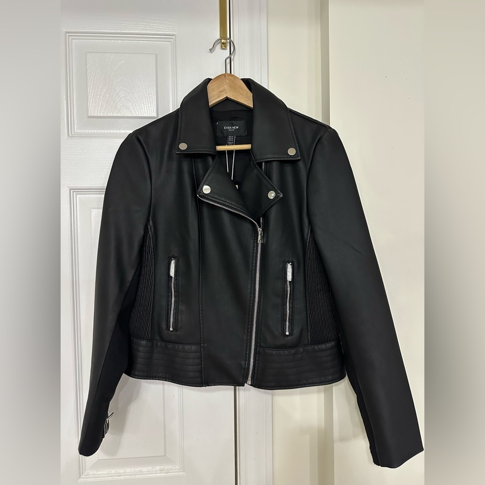 EVER NEW - Skye Petite Vegan Leather Biker Jacket